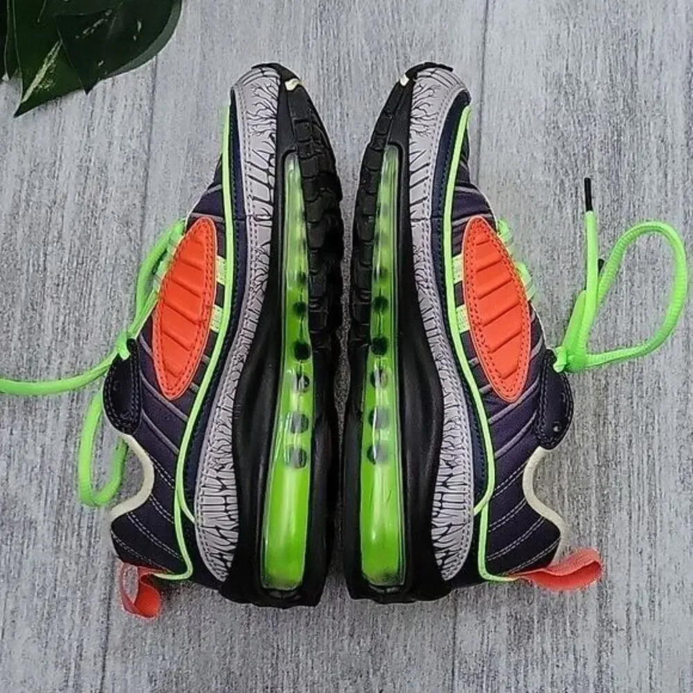 Nike Air Max 98 GS Halloween 2019 Limited Edition Lace Up Sneakers 3.5Y